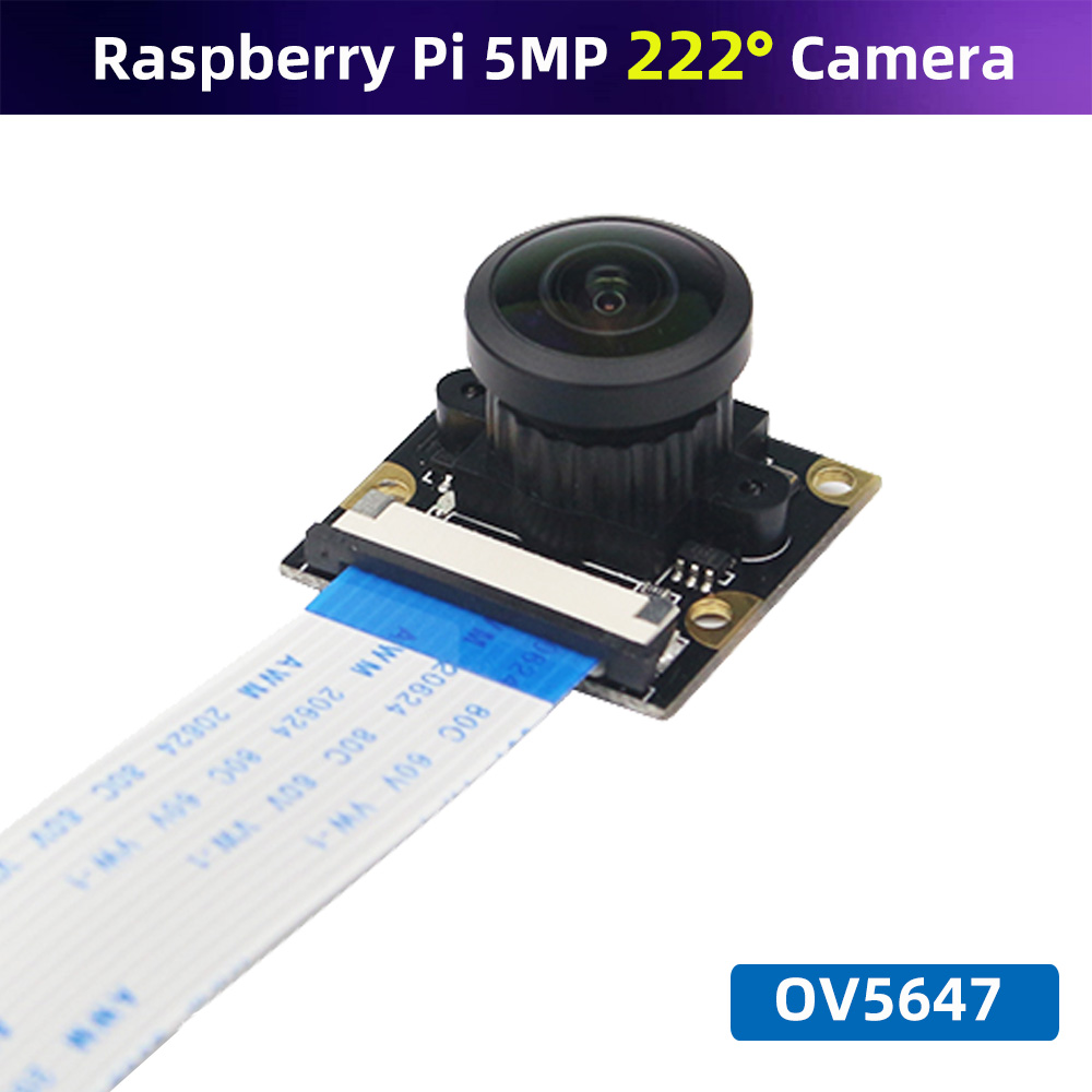 Raspberry Pi Hq Camera Microscope Lens - Caméra Fish Eye résistante pour Raspberry