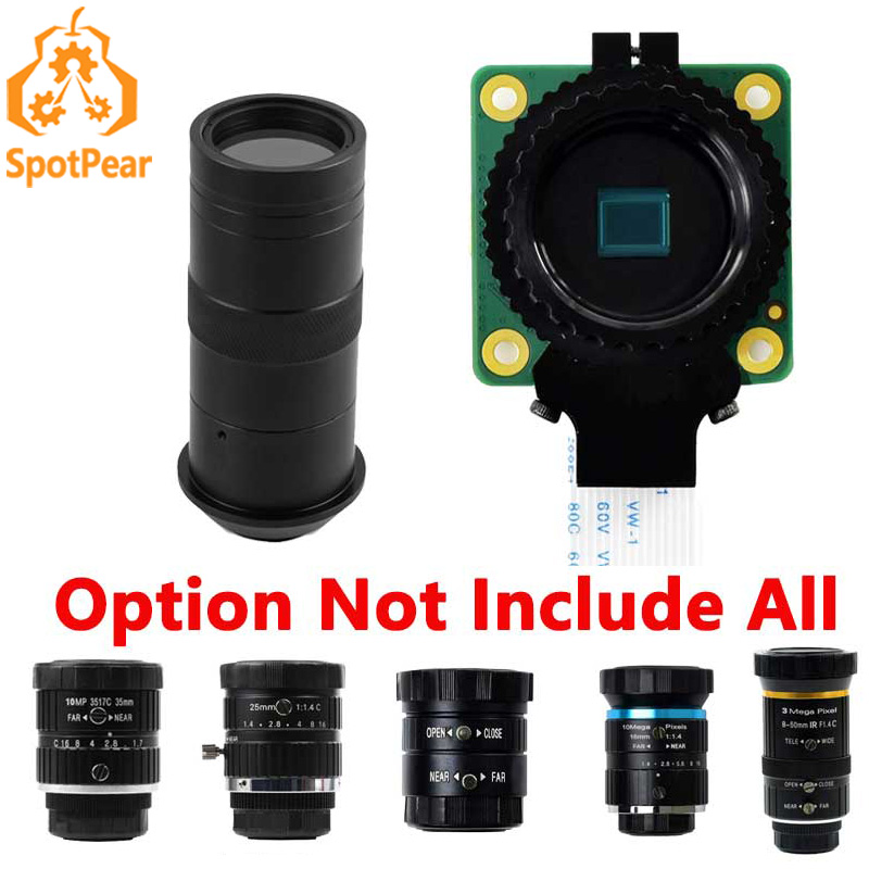 Raspberry Pi Hq Camera Microscope Lens - Caméra Raspberry Pi HQ, téléobjectif de
